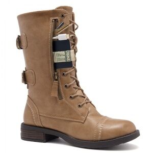 JOURNEE COLLECTION-COMBAT BOOTS - Size 9